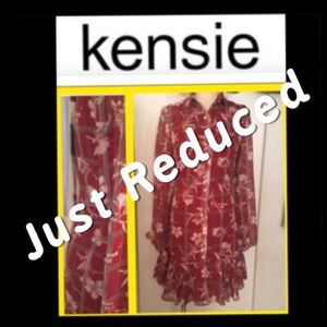 Kensie Size 4 Fitted Lined Floral Soft and Flowy Dress